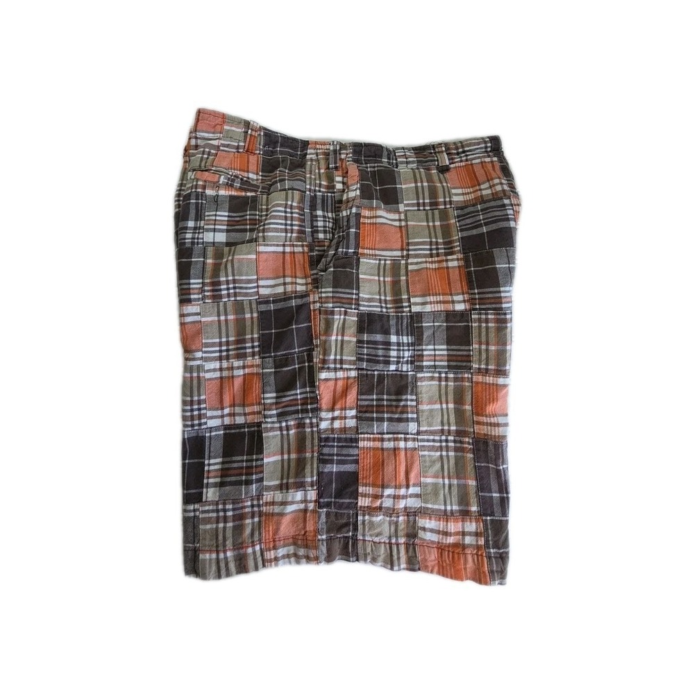 St. John's Bay Men's Flat Front Chino PATCHWORK  Shorts Size‎ 44 MULTICOLOR